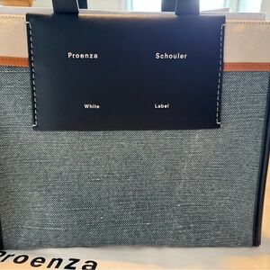 Proenza Schouler Black and Blue Tote Bag